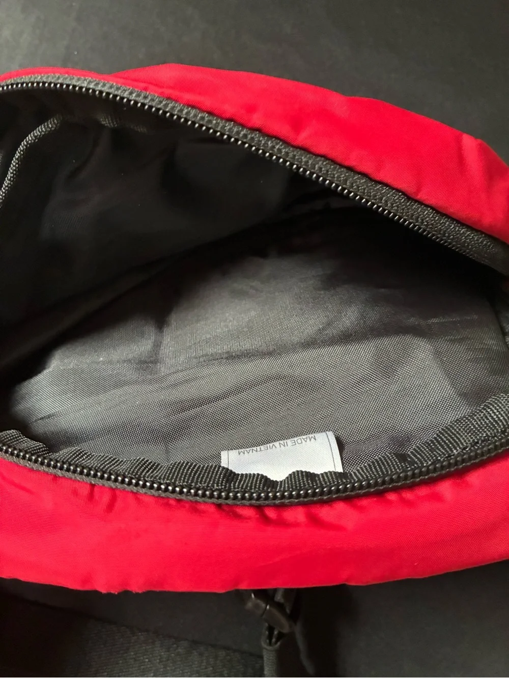 adidas Red Trefoil Waist Bag with Black Accents